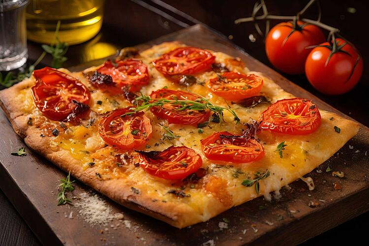 Eine gesunde Alternative zum Fertigprodukt - Kleine Pizzen aus einem Quark-Dinkelteig