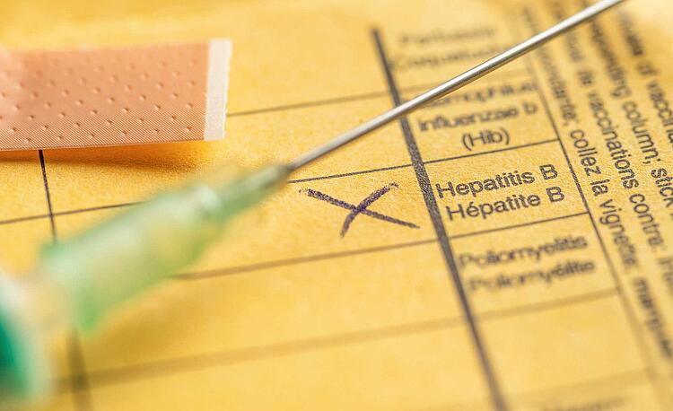 Impfpass dokumentiert Hepatitis Impfung